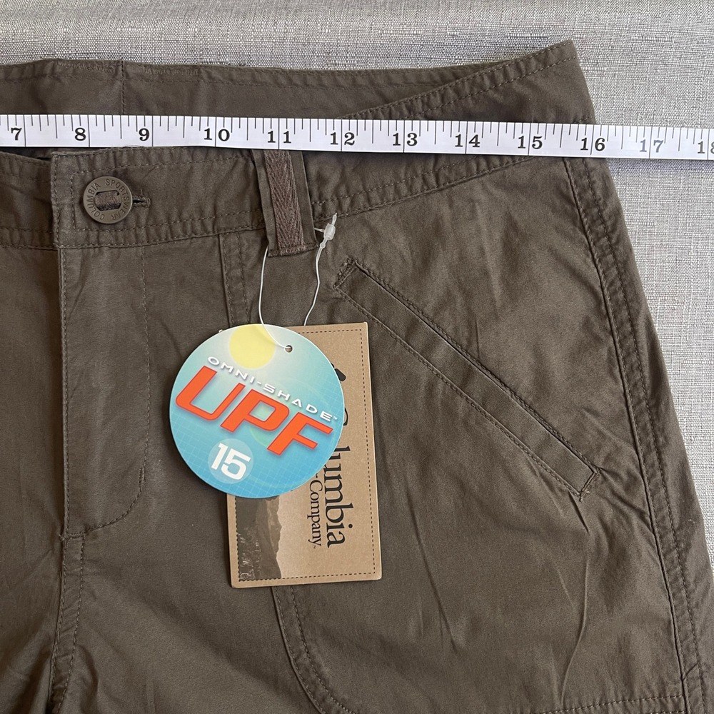 Columbia Cape Pleasant Omni-Shade Stretch Shorts Women 8 Brown Hiking UPF 15 NWT - Picture 5 of 11